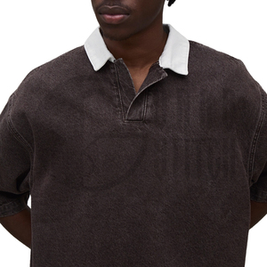 Camisa de Hombre Tallas Grandes Oversize de Poliéster Oxford de Color Liso, Manga Larga, Casual, Transpirable, Estilo Tejido Lavado, Streetwear - Product Image 2
