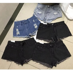 Custom Summer Zipper <b>Fly</b> Lady Casual Denim Ripped Shorts, Women Short <b>Jeans</b> Knee Length Shorts <b>Jeans</b> Women - Product Image 2