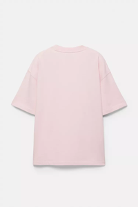 เสื้อยืดแขนยาวสีชมพูทรงปกติสำหรับผู้ชาย คอกลม ผ้าฝ้าย 100% ระบายอากาศได้ดี เป็นมิตรกับสิ่งแวดล้อม แห้งเร็ว สีพื้น - Product Image 4