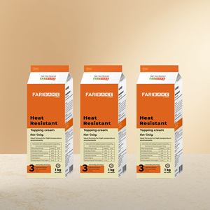 ครีมท็อปปิ้งอเนกประสงค์ FARIBAKE ปราศจากนม ทนความร้อน พร้อมใช้ตีฟู สำหรับเบเกอรี่ บริการอาหาร OEM ODM - Product Image 2