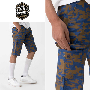 Pantalones Cortos Cargo de Camuflaje Personalizados para Hombre, Pantalones Cortos Tácticos Resistentes, Pantalones Cortos Cargo Multibolsillos para Exteriores - Product Image 4