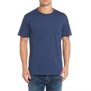 Camiseta de Punto 100% Algodón para Hombre, Unisex, Transpirable, de Secado Rápido, con Logotipo Personalizado en la Parte Delantera, Venta al Por Mayor, Marca Privada - Product Image 1