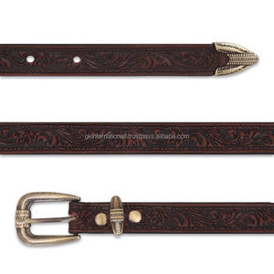 100% Full Grain Western <b>Leather</b> Tooling <b>belt</b> Hand carving and Painting design Stylish Tooled <b>Leather</b> Waist <b>Belt</b> for Unisex - Product Image 3