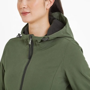 Chaqueta Bomber Impermeable para Mujer, con Capucha de Piel, Cierre de Cremallera, Transpirable, de Secado Rápido, para Uso en Exteriores, Personalizable - Product Image 6