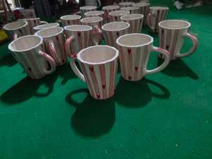 แก้วกาแฟเซรามิค ลายจุดโบว์น่ารัก ทำมือ สไตล์น่ารัก สำหรับใช้ในบ้าน - Product Image 3