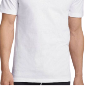 T-shirt formel en maille à col ras du cou pour homme, coupe ample, personnalisable avec logo, en coton biologique écologique, vente en gros - Product Image 4