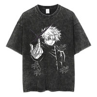 T-shirt Black Clover Anime pour homme, coupe ample, manches courtes, col rond, style décontracté, imprimé avec un motif de personnage, tissu jersey