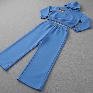 Wholesale Loungewear <b>Sets</b> Stand Neck Hoodie And Jogger <b>Set</b> Women Custom Logo Two Piece Half Zip Sweatshirt And <b>Sweatpants</b> <b>Set</b> - Product Image 1
