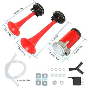Kit de Bocina de Aire de Doble Trompeta de 12V y 115dB, Sonido Fuerte de 115 Decibeles para Barco, Motocicleta y Camión, para Vehículos y Seguridad - Product Image 6