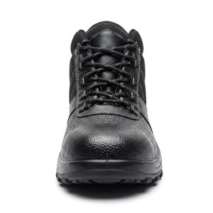 Rugged Safety Shoes <b>Leather</b> Steel Toe <b>Work</b> <b>Boots</b> Slip Resistant Lightweight Protective Industrial Footwear for Men Women Factory - Product Image 4