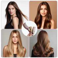 Peigne professionnel en acier inoxydable à dents larges, lot de 3, 2 peignes de voyage, 1 grand peigne à domicile avec manche, peigne démêlant pour cheveux bouclés