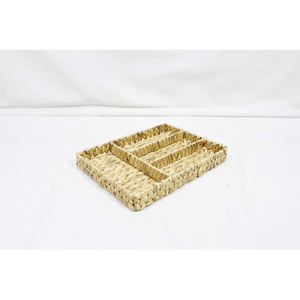 Cesta de Almacenamiento Rectangular de Ratán Natural Hecha a Mano, Bandeja Organizadora Multiusos Rústica y Ecológica para el Hogar, Cocina y Sala de Estar - Product Image 2