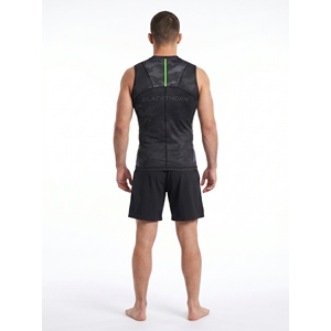 Camiseta Deportiva sin Mangas para Hombre, de Poliéster y Elastano, Compresión, para Entrenamiento de BJJ y MMA, Marca Privada OEM - Product Image 2
