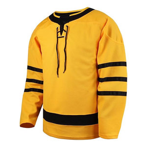 Mens Blank Ice Hockey Jersey Long Sleeve Professional Practice Training Hockey Shirt Breathable Durable <b>Athletic</b> Sports Uniform - Product Image 3
