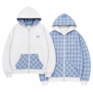 Sweat à capuche réversible de haute qualité, fabricant de vêtements streetwear sur mesure OEM ODM - Product Image 1