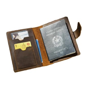 Genuine Leather <b>Passport</b> Holder RFID Blocking Travel <b>Wallet</b> Full Grain Leather <b>Passport</b> Cover Wholesale Supplier LPH-0334 - Product Image 6