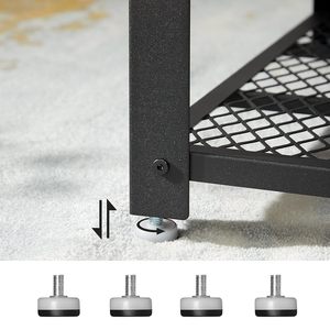 Industrial <b>Coffee</b> <b>Table</b> with Steel Frame Storage Shelf Easy Assembly Cocktail <b>Table</b> for Living Room Bedroom - Product Image 4