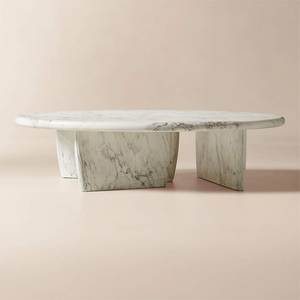 Best Seller Oval Marble Coffee <b>Table</b> Luxury Center <b>Table</b> For Modern Living Room Furniture Design - Product Image 1