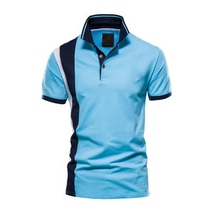 Camiseta Polo de Golf de Secado Rápido con Estampado Completo y Bordado, Camiseta Polo Negra de Manga Corta de Algodón para Niños - Product Image 5