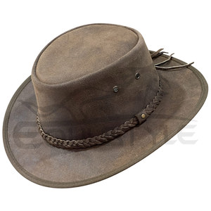 Custom Cowboy <b>Hats</b> Manufacturer Adult Size High Quality Outdoor Travel Western Fashion Australian Leather <b>Hats</b> - Product Image 3