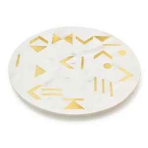 Tabla de queso de mármol con cúpula de cristal, elegante soporte para pasteles con tapa, bandeja decorativa multiusos a buen precio - Product Image 3