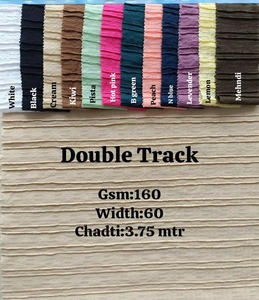 Tissu extensible personnalisé 160 GSM à rayures surélevées double trame, 60 pouces, haute performance pour l'habillement - Product Image 1