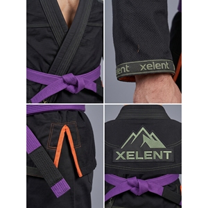 Women's Custom Logo Gold Weave Cotton BJJ Gi & Ripstop Pants Set-550GSM Jiu Jitsu Kimono - Product Image 4