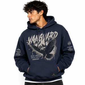 Custom Printed Hoodie <b>Men</b> Oversized Streetwear Graphic <b>Pullover</b> Hoodie Casual Fashion Sweatshirt - Product Image 1
