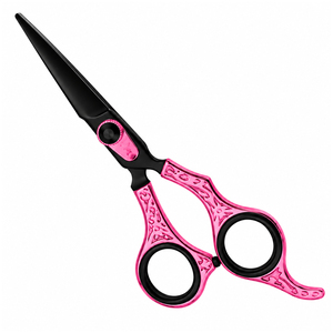 Tijeras de Peluquería Profesionales de 6'' con Hoja Afilada de Acero Inoxidable, Mango Rosa y Negro para Diestros, Ligeras, para Salón, OEM/ODM - Product Image 6