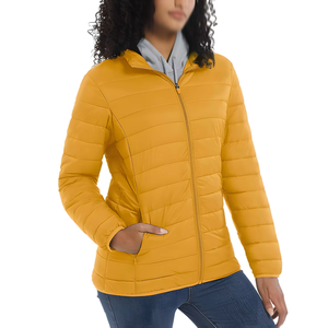 <b>Women</b> Quilted Puffer <b>Jacket</b> Stand Collar Zip Up Lightweight <b>Warm</b> <b>Winter</b> Coat with Pocket - Product Image 4