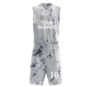 Maillot de basket-ball personnalisé avec logo brodé, motif uni, nom d'équipe personnalisé, saison printemps, 100% polyester, tailles adultes unisexes - Product Image 6