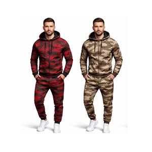 Survêtement camouflage pour homme, ensemble sweat à capuche et pantalon imprimé camouflage - Product Image 5