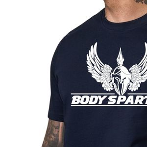 Men’s Navy Blue Graphic T Shirt Regular Fit Cotton Crew Neck Short Sleeve Casual Streetwear Breathable Printed Summer Tee - Product Image 3