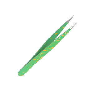 Pinces à cils de qualité supérieure, revêtement papier, pointe droite, acier allemand, pour hommes et femmes - Product Image 2