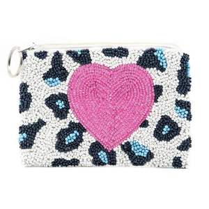 Luxury Handcrafted Beaded Coin <b>Wallet</b> Stylish Mini Clutch Pouch At <b>Cheap</b> Price - Product Image 3