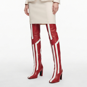 Bottes cuissardes en cuir pour femmes, design personnalisé, vente en gros, cuir de qualité supérieure - Product Image 3