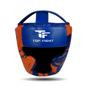 อุปกรณ์ป้องกันศีรษะสำหรับชกมวย Top Fight สีทองดำ ทำจากวัสดุ PU สำหรับฝึกซ้อมและแข่งขัน เหมาะสำหรับผู้ใหญ่ ระบายอากาศได้ดี ป้องกันศีรษะสำหรับศิลปะการต่อสู้ - Product Image 4