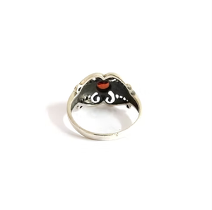 2.8 Grams <b>Statement</b> Garnet Gemstone <b>Ring</b> With 925 Sterling <b>Silver</b> Vintage Jewelry Wholesaler Bulk - Product Image 2
