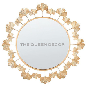 Luxury Decorative <b>Wall</b> <b>Mirror</b> Decorative <b>Wall</b> <b>Mirror</b> Is Sure to Steal the Spotlight in Your Room Gold Color Iron & Glass <b>Mirror</b> - Product Image 5