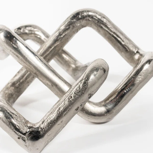 Sculpture abstraite haut de gamme en métal argenté, motif nœud, pour décoration de maisons royales, ornement en aluminium, cadeau, fournitures pour fermes, sculptures de nœuds - Product Image 6
