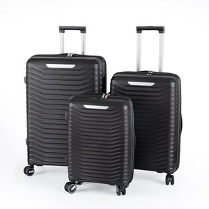 2303 nero Hardside espandibile Set di bagagli 3 pezzi Spinner valigia TSA lucchetto leggero 19 pollici 23 pollici 27 pollici bagaglio a mano - Product Image 1