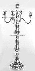 Bougeoir en aluminium personnalisé fait à la main, pilier de bougie Antique enduit de poudre pour la décoration de la maison et du mariage - Product Image 6