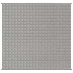 Coperta ponderata grigia in cotone e poliestere con perline di vetro 86,6 x 90,6 pollici - Product Image 3