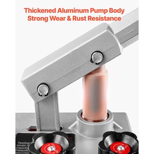 Bomba de Prueba Hidrostática de 2 Galones - Probador Manual de Presión de Agua Hidráulico con Válvula Doble para Pruebas de Fugas en Tuberías - Product Image 5