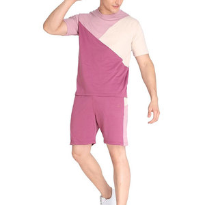 Conjunto de Camiseta y Pantalones Cortos para Hombre, 2 Piezas, Talla Grande, Transpirable, de Secado Rápido, 100% Algodón, con Logotipo Impreso Personalizado de Fábrica, para Verano - Product Image 4