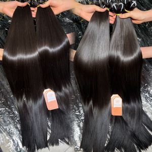 ผมต่อแบบหนาและหนาสีดำธรรมชาติ12A ผมคนเกรดเวียดนาม - Product Image 5