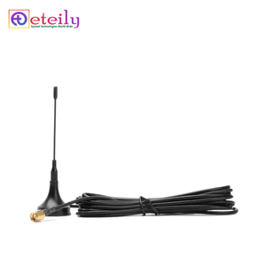 Antenne GSM magnétique à ressort 433 MHz 3dBi de haute qualité avec câble RG174 (3 m) + connecteur mâle modèle ET-4333M-1L3-SMS-S3 - Product Image 1