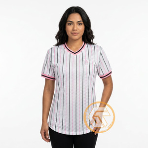 Alfa Personalizado |   Camiseta de Mujer Kapa para Hermandad, Cuello en V, Manga Corta, Tejido Transpirable Ecológico, Ropa de Verano de Alta Calidad - Product Image 3