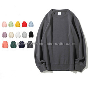 Sweat-shirt unisexe à col rond en molleton français, 80 % coton, 20 % polyester, fabrication économique, logo personnalisé, pull à capuche pour homme - Product Image 1