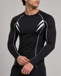 Camiseta Deportiva de Manga Corta para Hombre, Negra y Blanca, con Estampado por Sublimación, Secado Rápido, Poliéster, para Adultos - Product Image 4